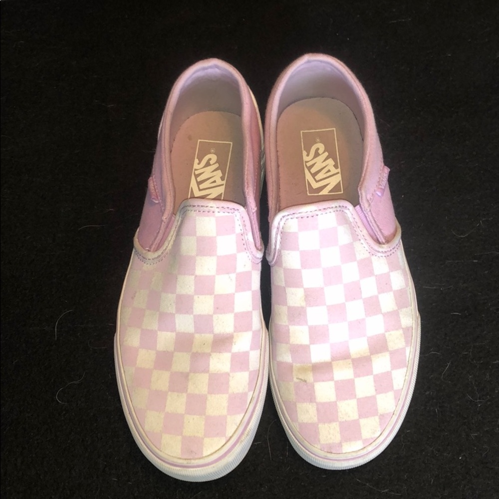 Checkered slip on Vans!